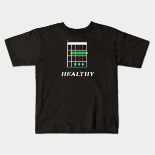 B Healthy B Guitar Chord Tab Dark Theme Kids T-Shirt